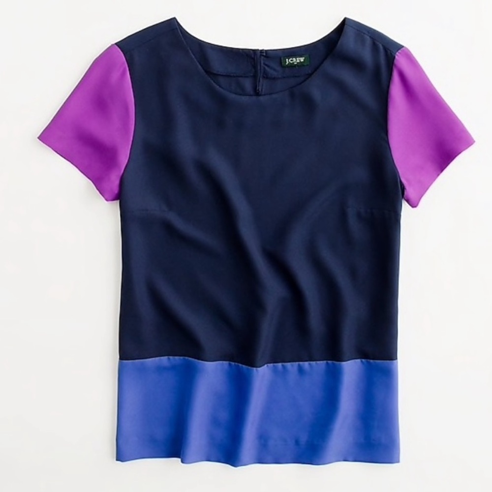 J. crew color block top